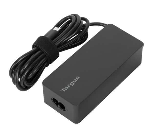 Targus 65W USB-C Charger Power Delivery Charge USB-C Laptop Tablet Mobile Phone Built-in Power Supply Protection 1.8M