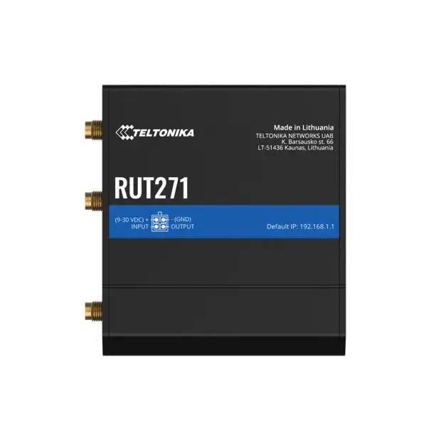 Teltonika RUT271 Redcap 5G Router Instant LTE Failover Backward Compatible with 4G Cat 4 Low Latency High Capacity PSU