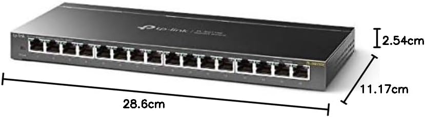 TP-Link 16-Port Gigabit Easy Smart Switch 16 x 10/100/1000Mbps RJ45 Ports QoS IGMP Snooping Plug & Play