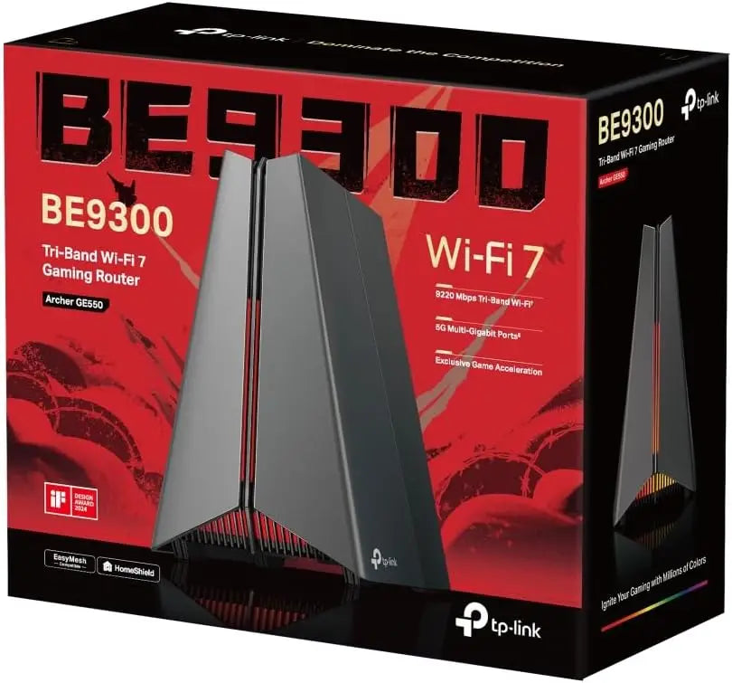 TP-Link Archer GE550 BE9300 Wi-Fi 7 Gaming Router 2.5Gbps Game Boost