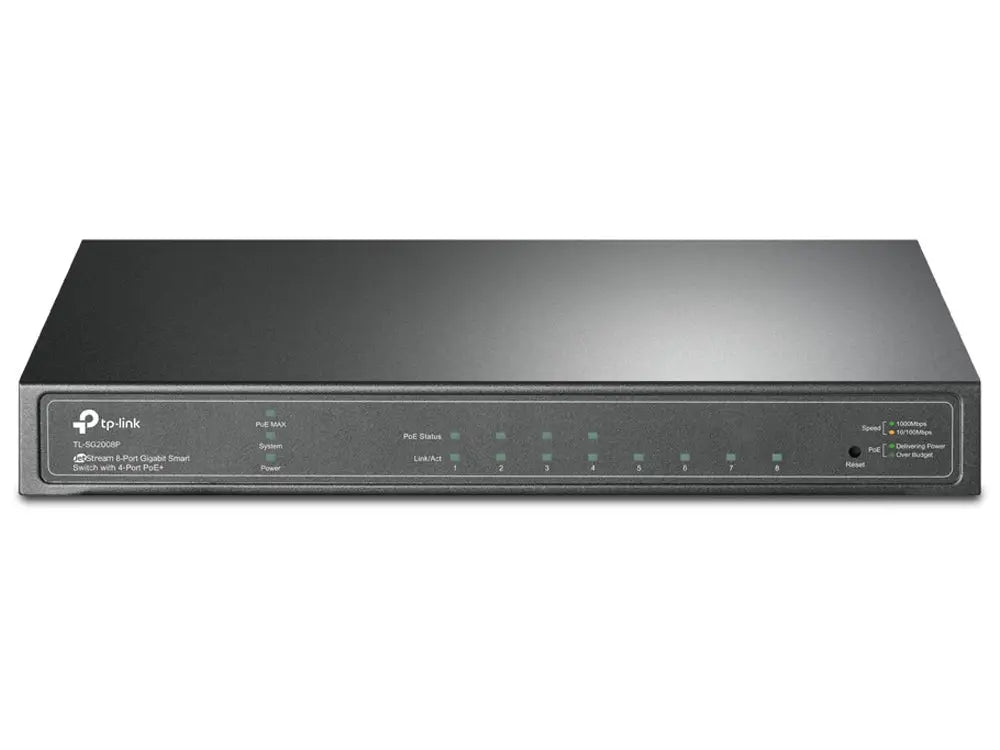 TP-Link JetStream 8-Port Gigabit Smart Switch with 4-Port PoE+