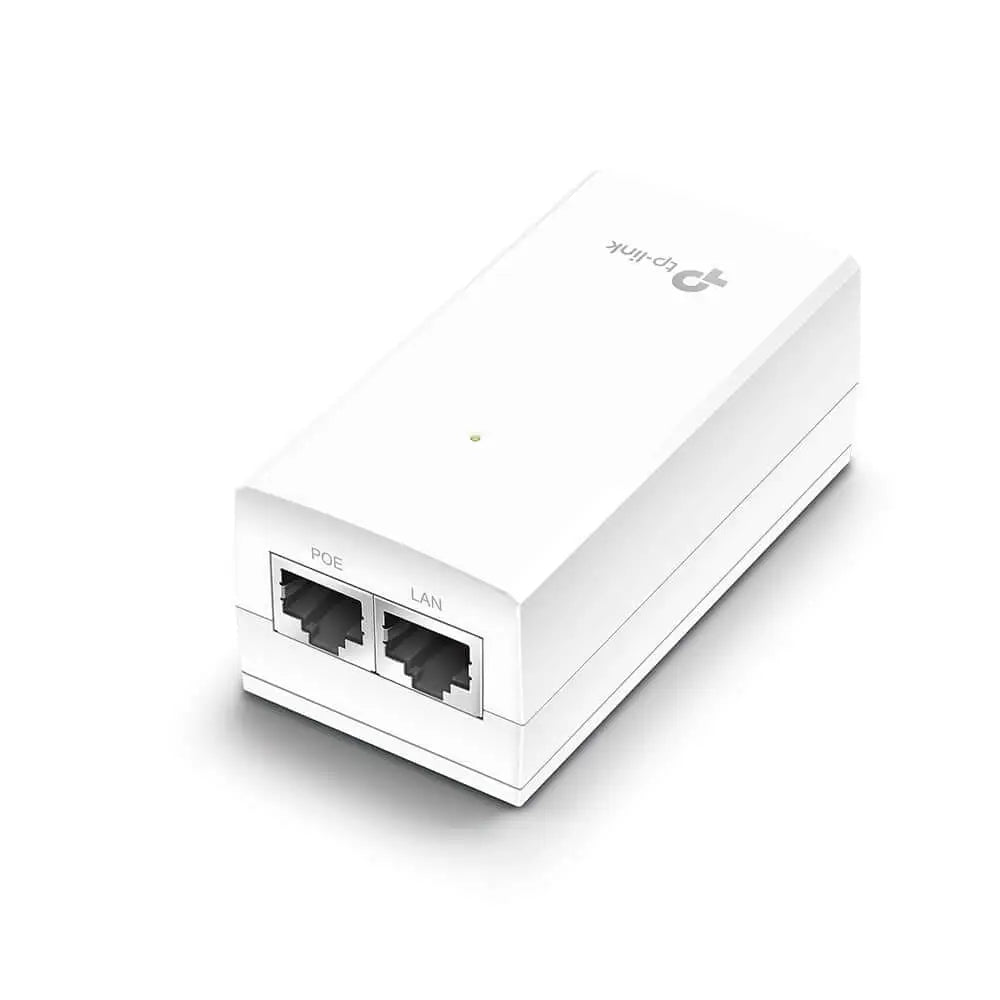 TP-Link POE2412G Omada 24V Passive PoE Injector Adapter 1× Gigabit Port Non-PoE Data and Power Carried over The Same