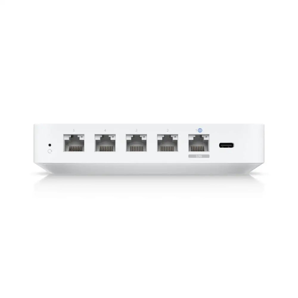 Ubiquiti Cloud Gateway Ultra Multi-WAN (4) GbE RJ45 ports (1) 1/2.5 USB Type C 5V DC/3A 100–240V AC Max 6.2W 2Yr Warr