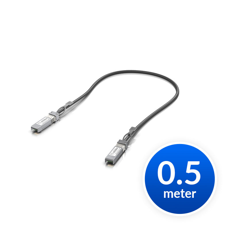 Ubiquiti SFP+ Direct Attach Cable 10Gbps DAC Throughput Rate 0.5m Length