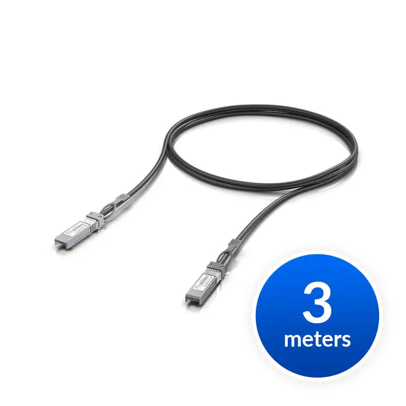 Ubiquiti SFP+ Direct Attach Cable 10Gbps DAC Throughput Rate 3m Length