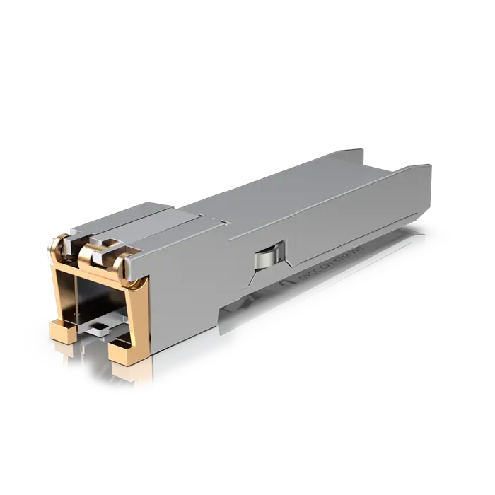 Ubiquiti SFP+ to RJ45 Transceiver Module 1/2.5/5/10GBase-T Copper 1/2.5/5/10 Gbps Throughput Supports Up To 100m