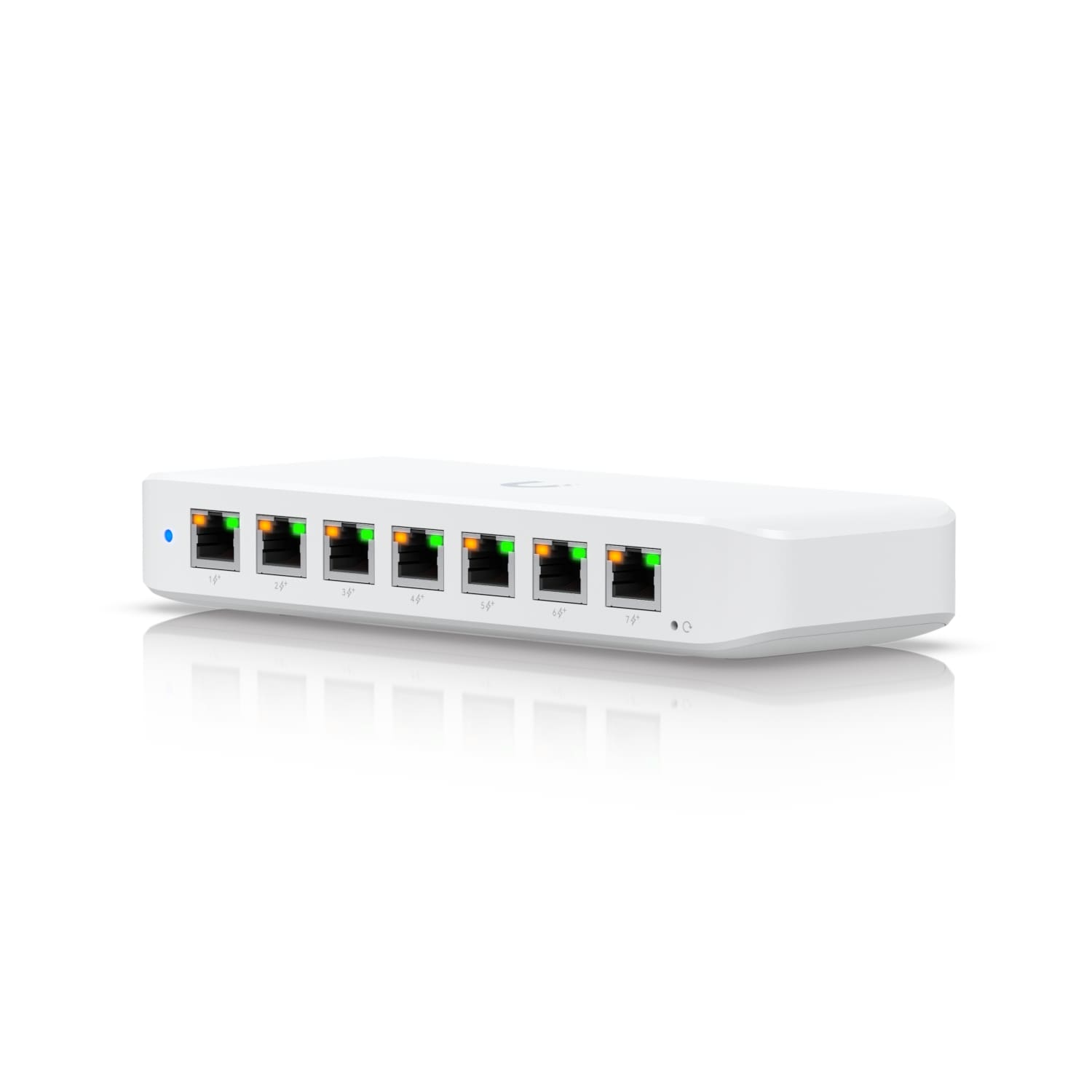 Ubiquiti Ultra 42W Compact Layer 2 8-port GbE PoE Switch Versatile Mounting Options 7 PoE/PoE+ No Power Supply PoE++