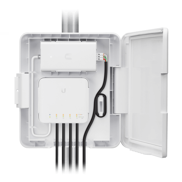 Ubiquiti UniFi Switch Flex Utility Outdoor Weatherproof Enclosure for Switch Flex Max PoE 46W, 2Yr Warr