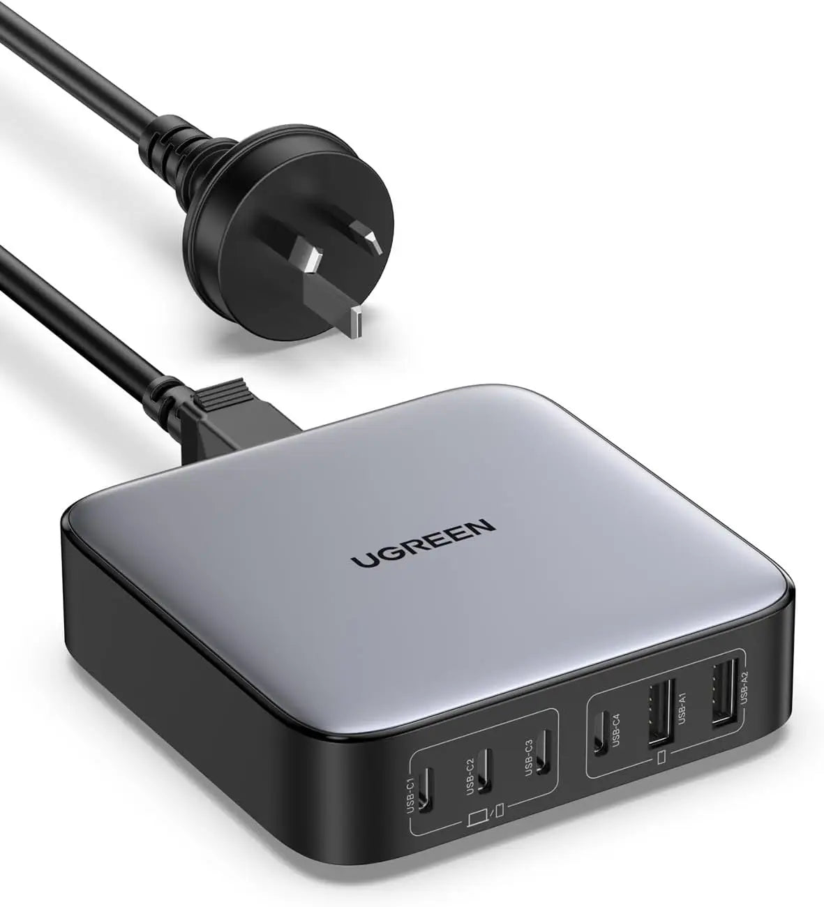 UGREEN 200W USB C Charger Nexode 6 Ports Charging Station Laptop GaN II Power Adapter Dual 100W Fast Charge Block
