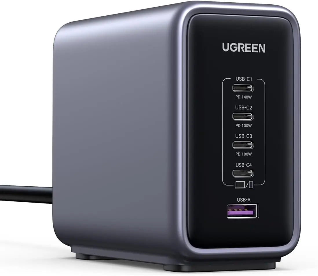 UGREEN 300W USB C Charger Nexode 5 Ports GaN III PD 3.1 Laptop Charging Station 140W Fast Charge Block for MacBook