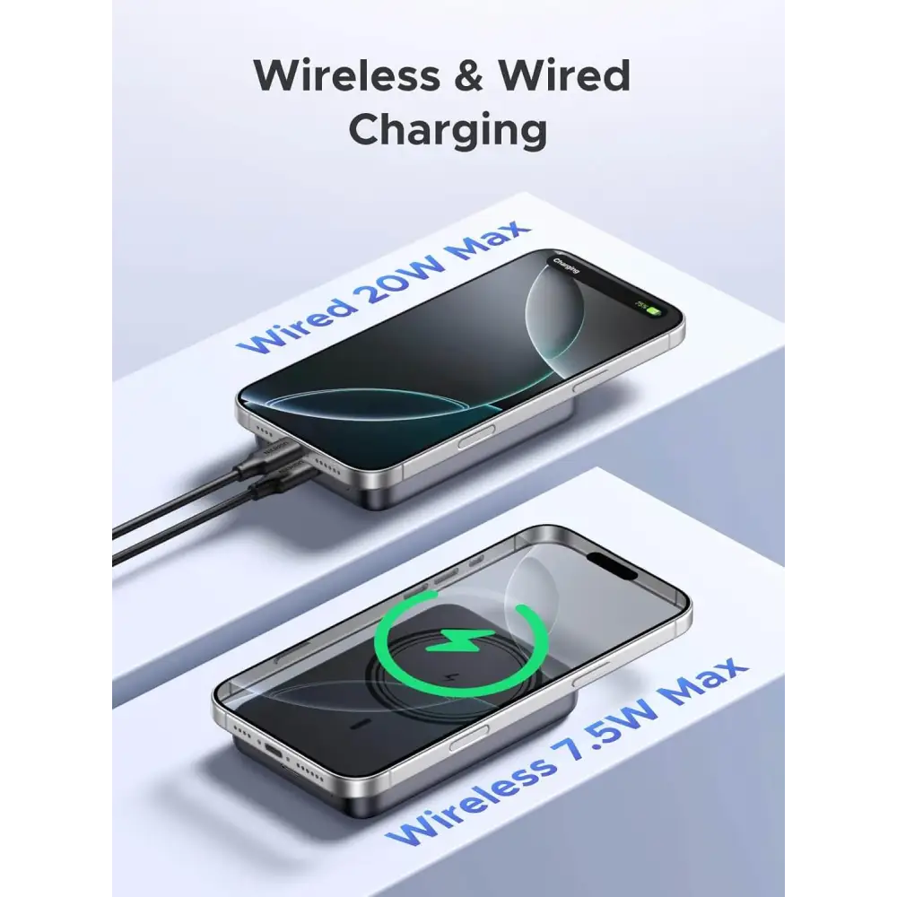 UGREEN Magsafe Bank 10000mAh Wireless Portable Charger 20W PD Fast Charging Magnetic Battery Pack Powerbank Compatible