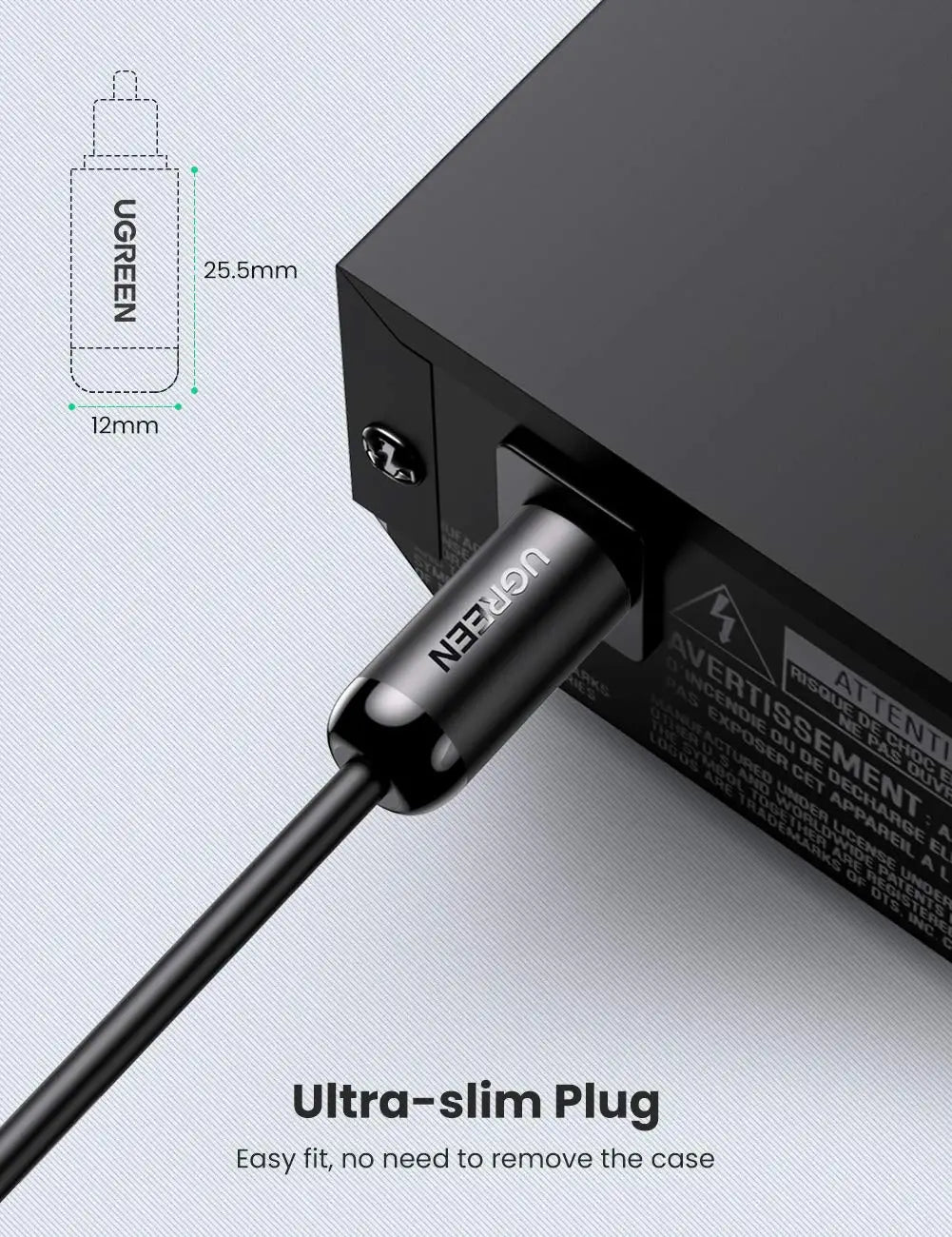 UGREEN Optical Audio Cable Fiber Digital Toslink for Home Theater Sound bar TV PS4 Xbox Blu-Ray Players and More (3M)