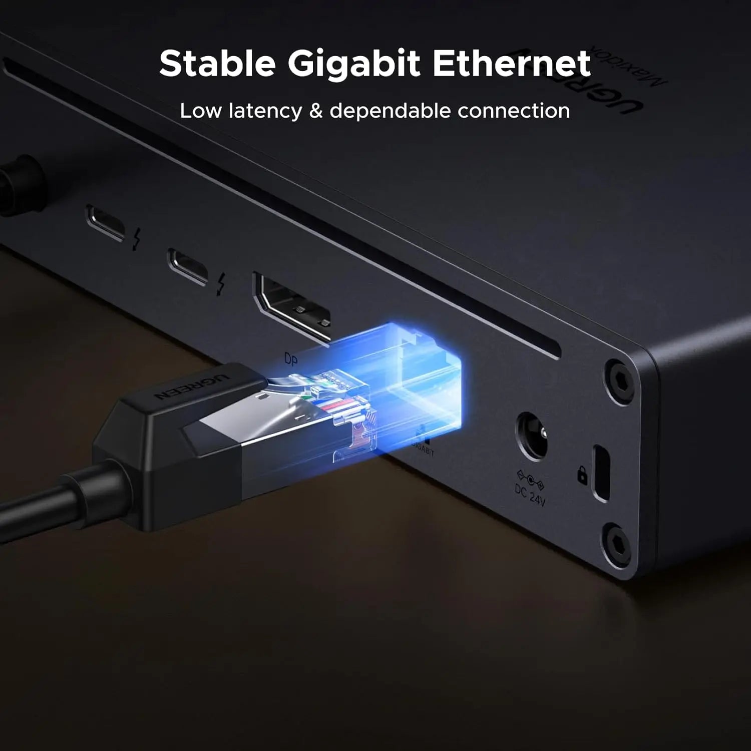 UGREEN Thunderbolt 5 Dock with 2*TBT5 DP 2.1 Single 8K Dual 6K Display | 140W Charging 1GbE Ethernet SD TF 3.0 10Gbps