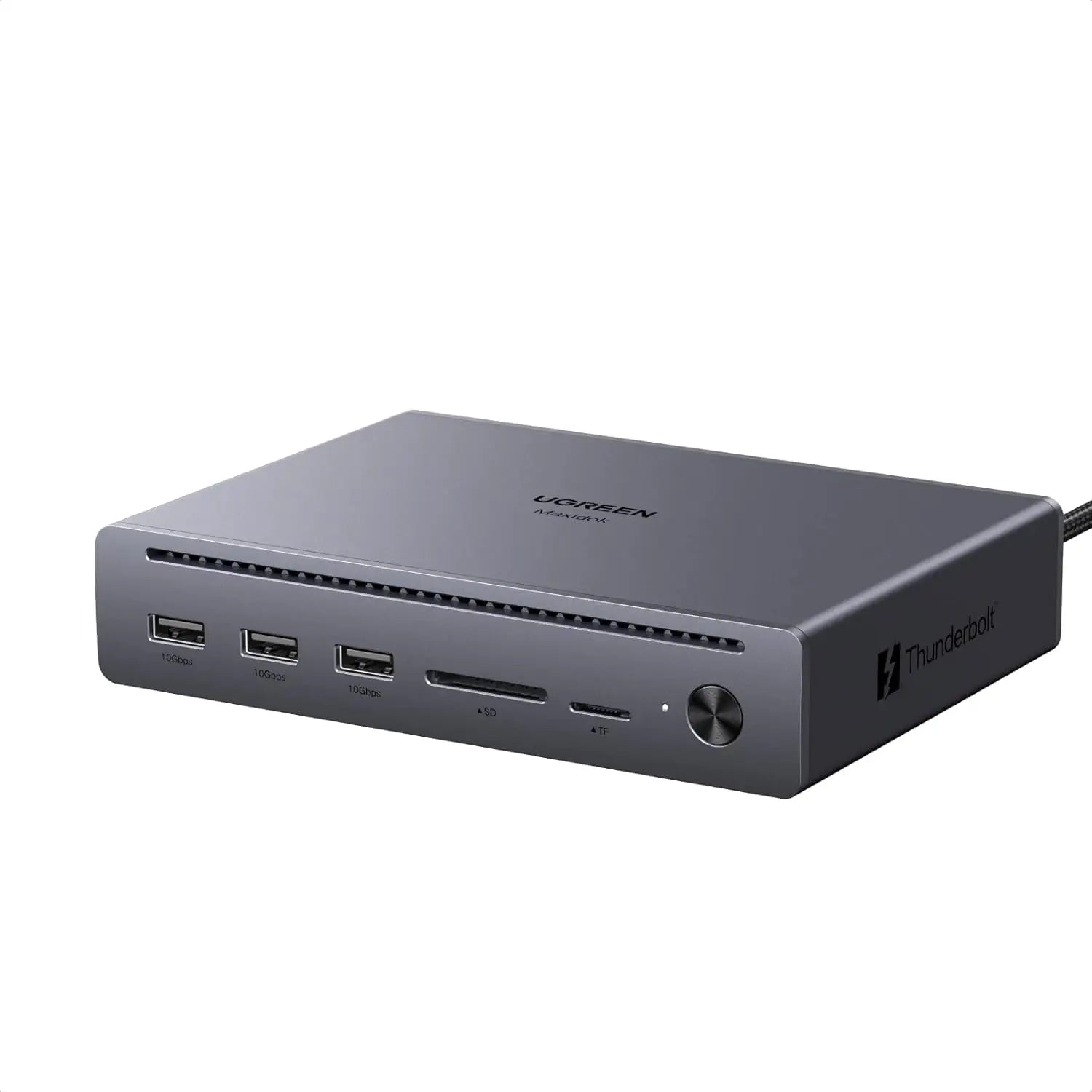 UGREEN Thunderbolt 5 Dock with 2*TBT5 DP 2.1 Single 8K Dual 6K Display | 140W Charging 1GbE Ethernet SD TF 3.0 10Gbps