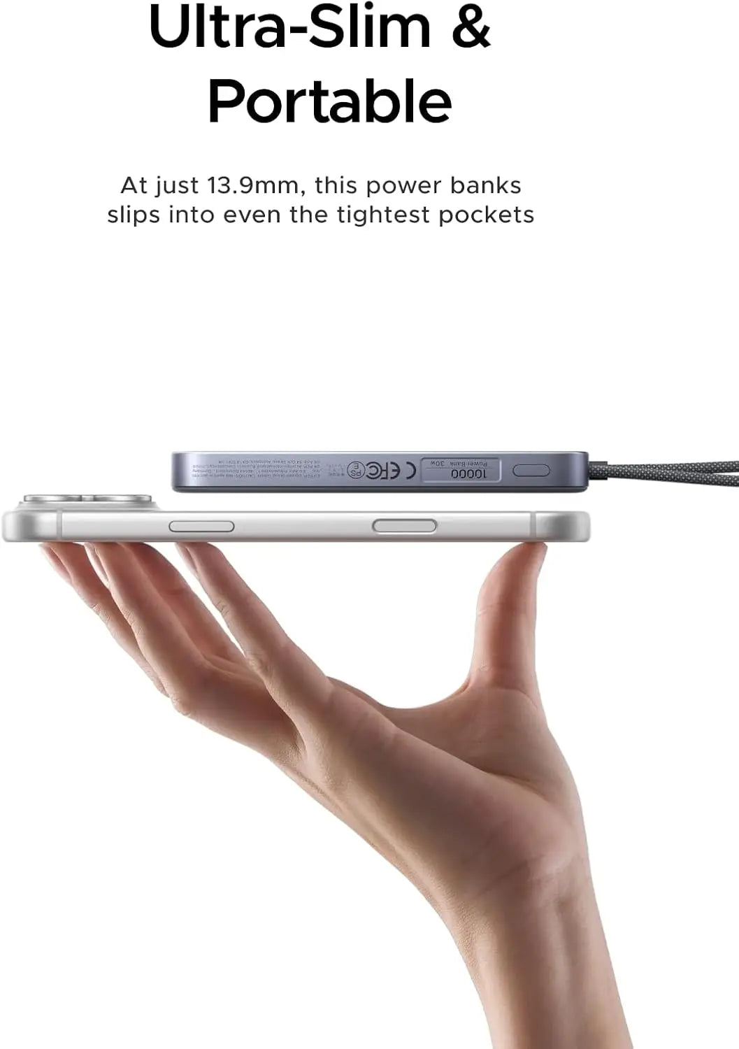 UGREEN Ultra-Slim Power Bank Qi2 15W Magsafe 10000mAh Portable Charger