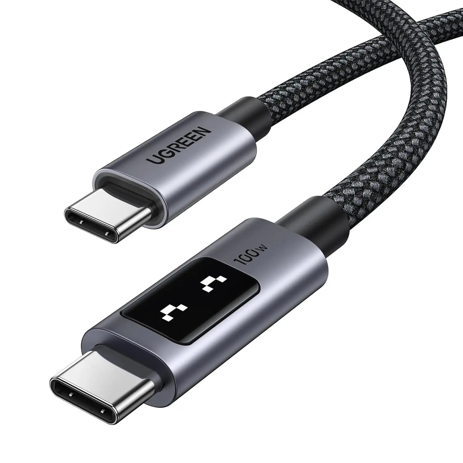UGREEN Uno 100W USB C to Cable Fast Charging Type Cord with LED Display Charger for iPhone 17 Pro Max MacBook iPad