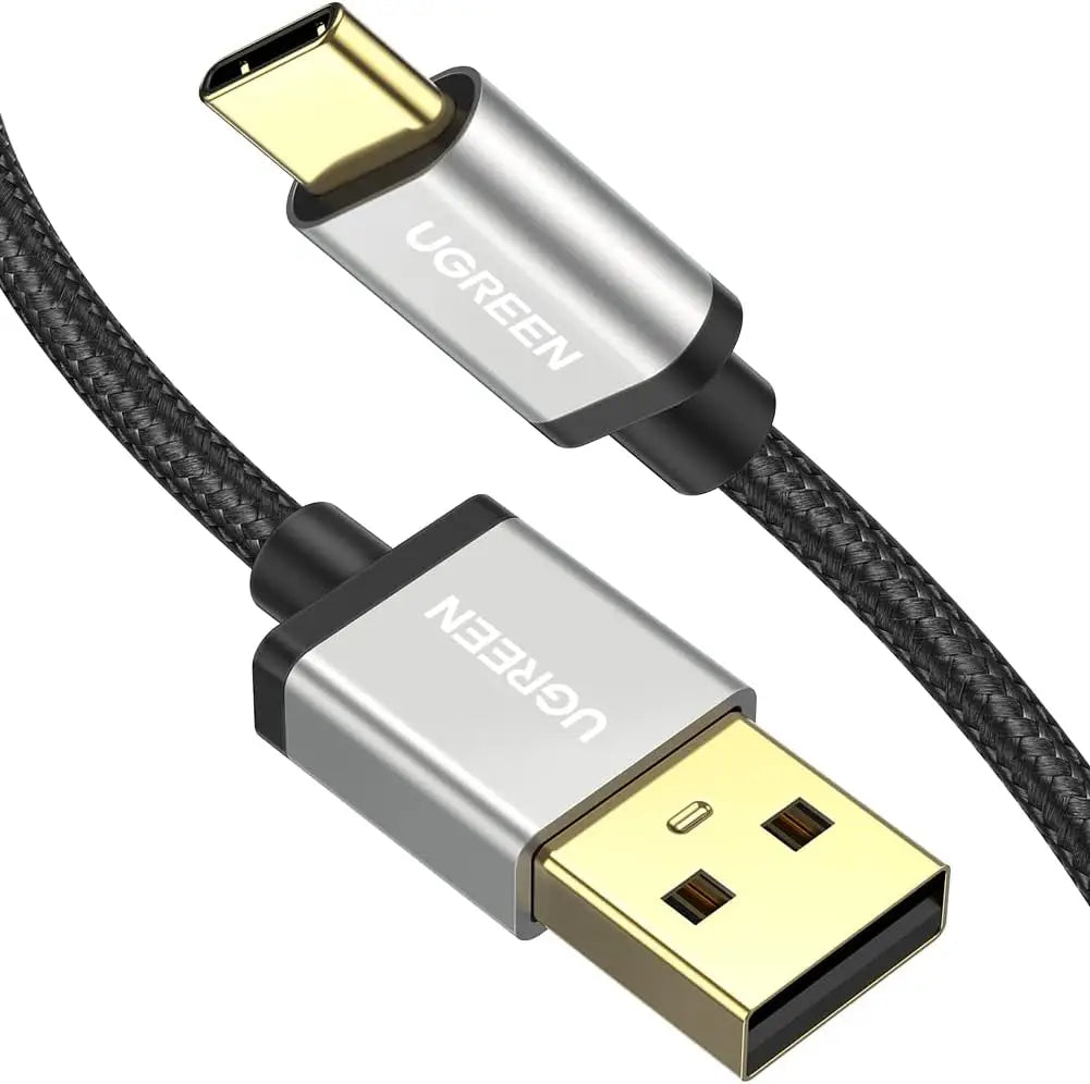 UGREEN USB A to C Cable Nylon Braided Charging Cord Gold-Plated 1M