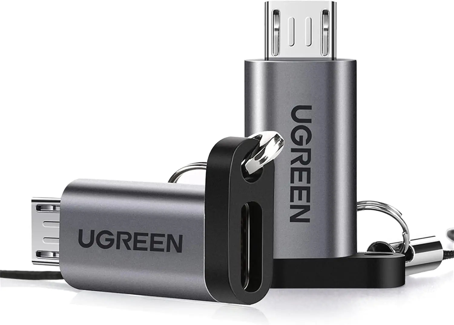 UGREEN USB C to Micro Adapter 2 Pack Type Female Male Charger Converter Connector Compatible with Galaxy S7 Edge S6 S4