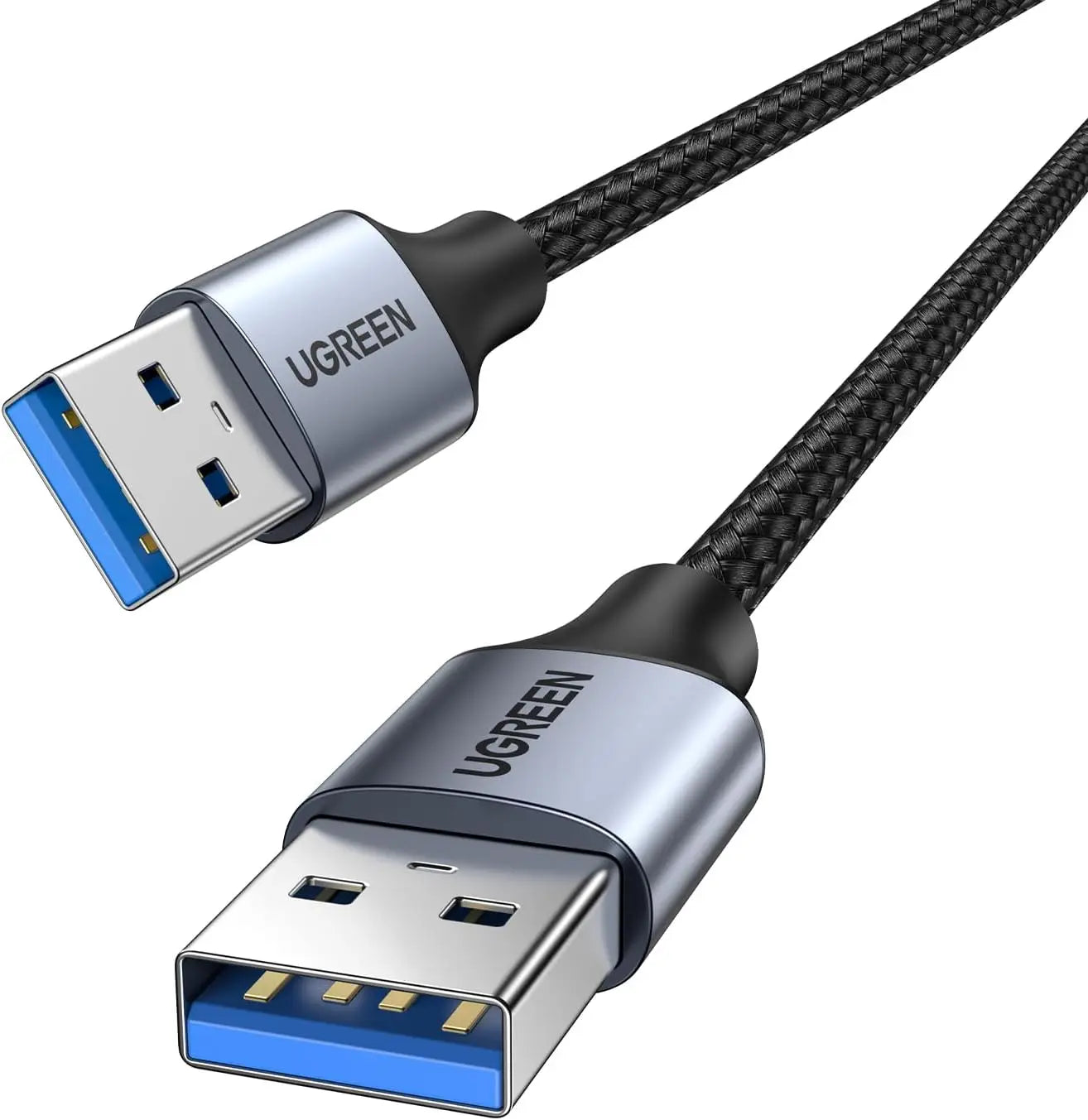 UGREEN USB Cable Type A Male to Nylon Braided Cables 5Gbps Data Transfer Cord Compatible with PC External Hard Drive