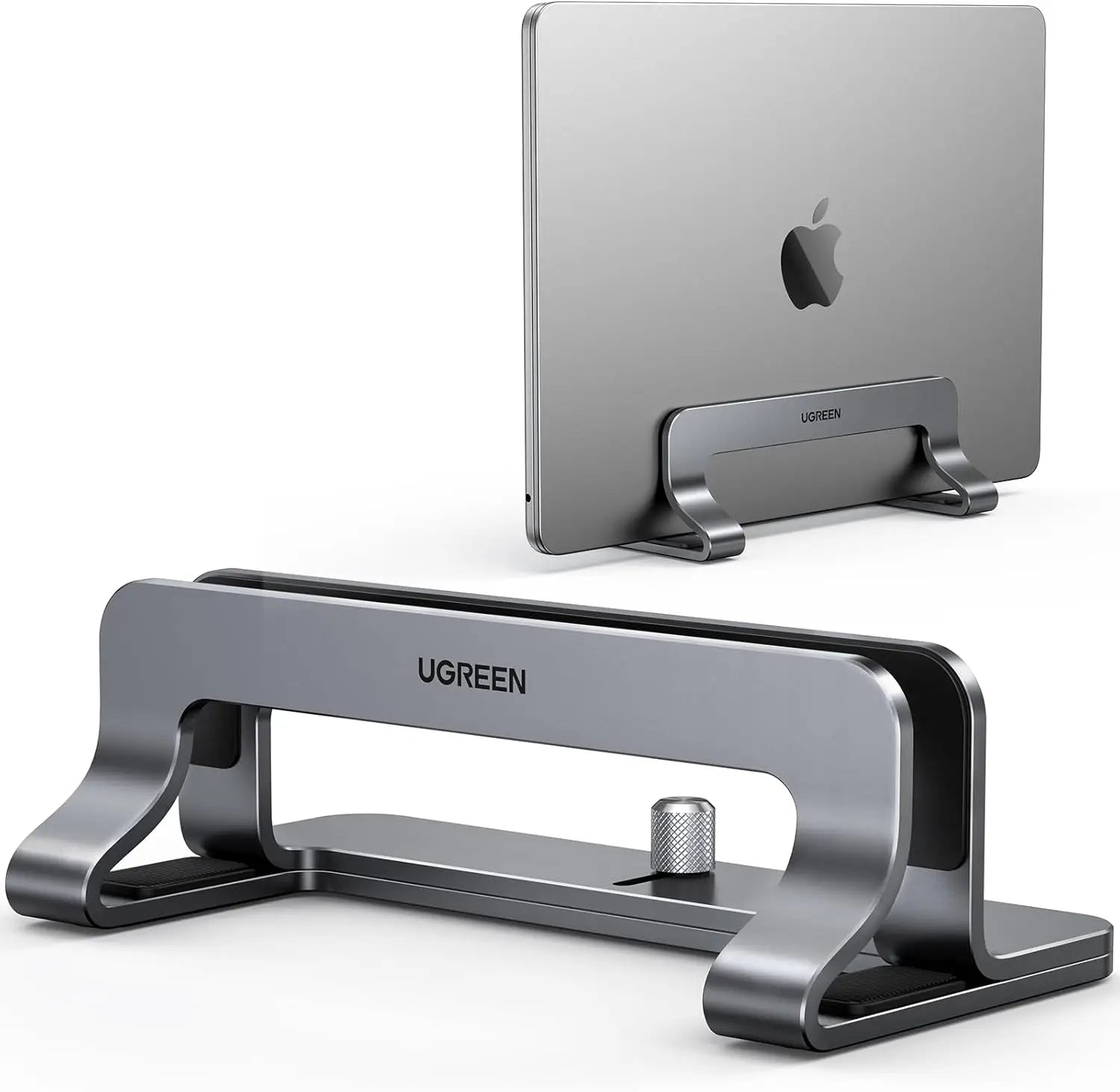 UGREEN Vertical Laptop Stand Holder for Desk Adjustable Aluminum Dock Compatible with MacBook Surface Book Chromebook