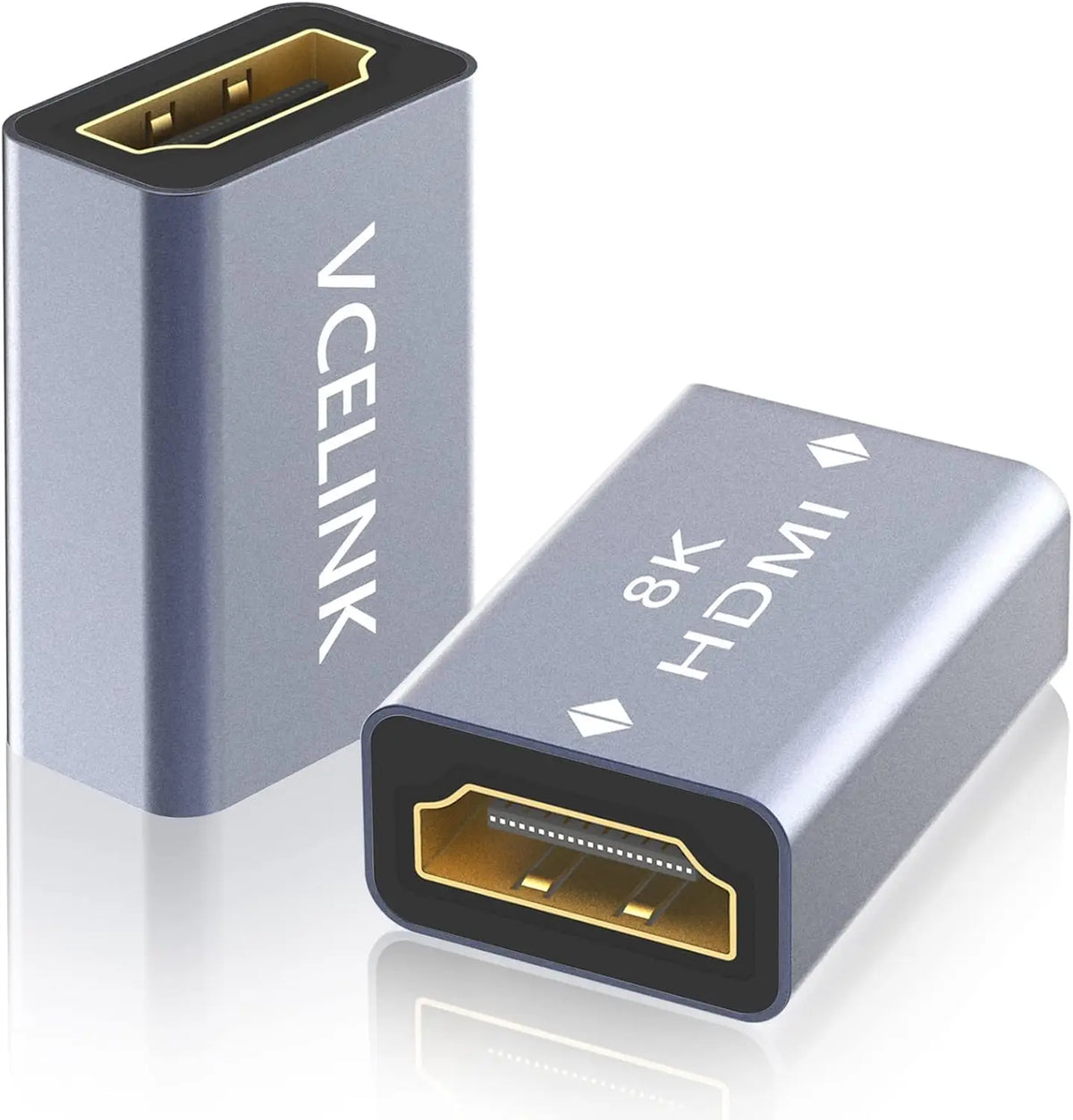 VCELINK HDMI Coupler 8K 2.1 Female to Connector Extension Adapter Support 8K@60Hz / 4K@120Hz 120UHD 7680 * 4320
