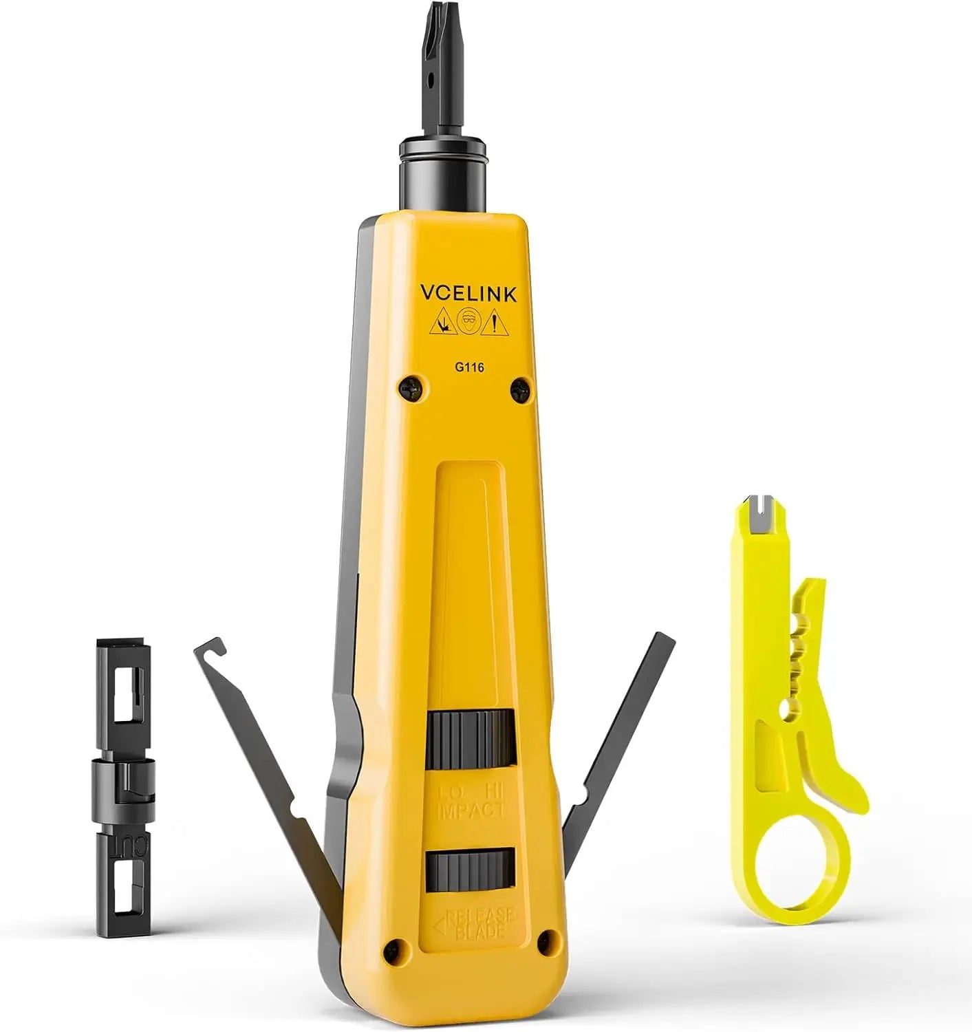 VCELINK Punch Down Tool with 110 and 66 Blades Network Wire Impact Kit Keystone Terminal Insertion Tools