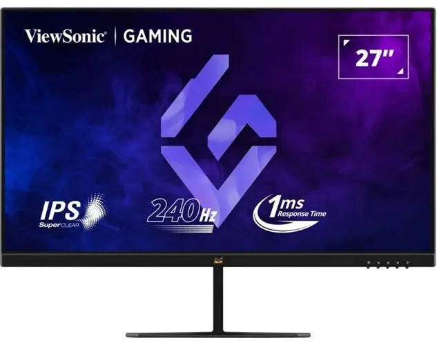 ViewSonic 27” Full HD 100Hz SuperClear IPS Panel with DisplayPort HDMI and VGA Speakers 2W VESA mount Monitor 3YARW