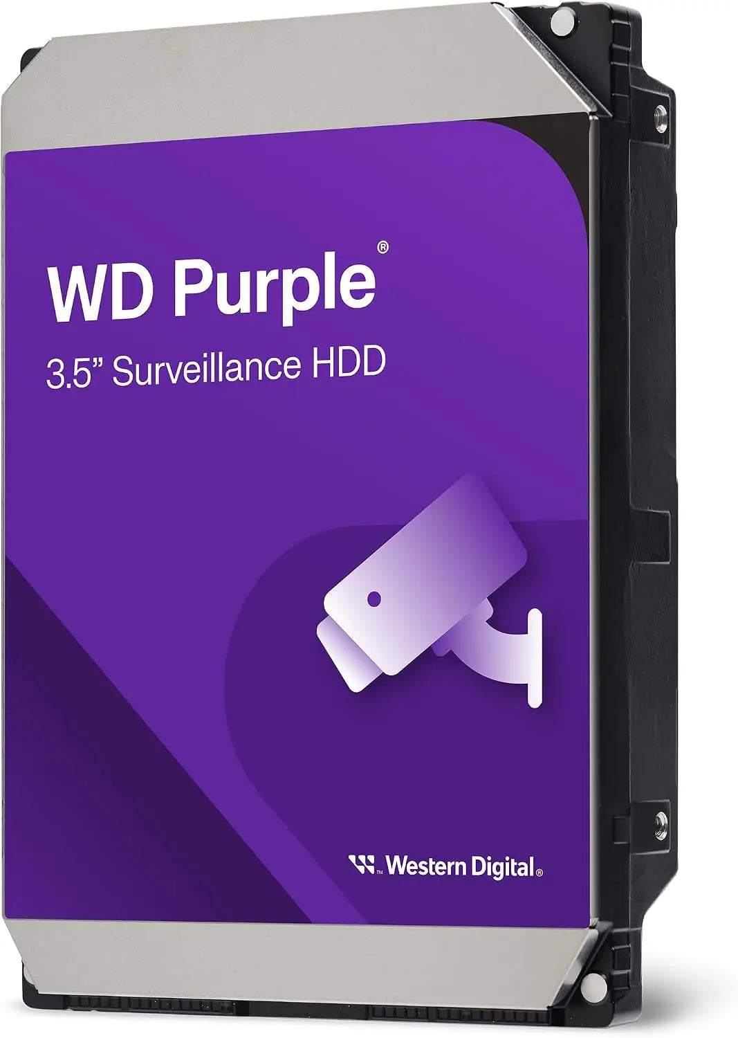 Western Digital 8TB WD Purple Surveillance Internal Hard Drive HDD - SATA 6 Gb/s 256 MB Cache 3.5’’ - WD85PURZ