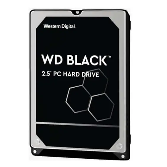Western Digital WD Black 1TB 2.5’’ HDD SATA 6gb/s 7200RPM 64MB Cache SMR Tech for Hi-Res Video Games 5yrs Wty