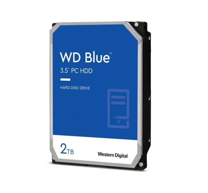Western Digital WD Blue 2TB 3.5’’ HDD SATA 6Gb/s 7200RPM 256MB Cache SMR Tech 2yrs Wty
