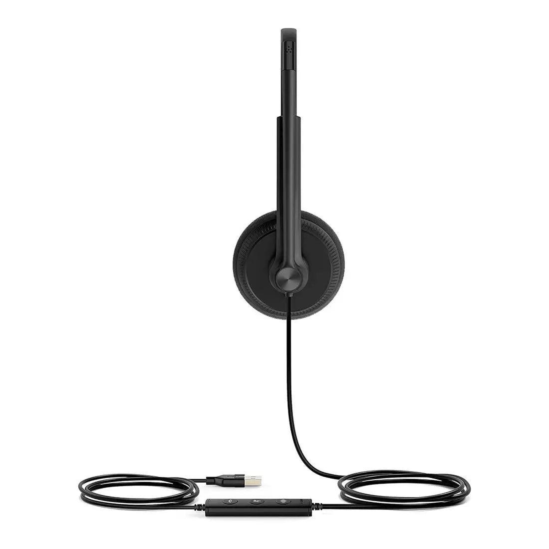 Yealink UH34 Lite Dual Teams USB Headset Lightweight All Day Wearing Comfort Ear Wideband Noise Cancelling Microphone