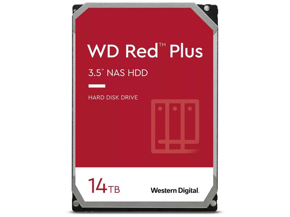 WD 14TB RED PLUS 3.5" 7200RPM SATA NAS HARD DRIVE