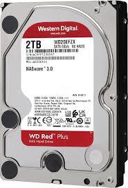 WD RED PLUS 2TB INTELLIPOWER DDR2 64MBs 3.5"  3YRS NAS HARD DISK DRIVE