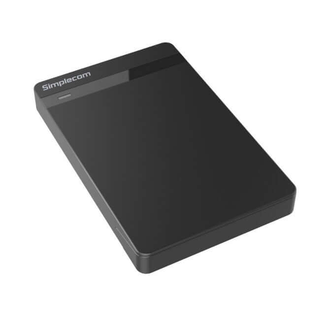 Simplecom SE203 Tool Free 2.5" SATA HDD SSD to USB 3.0 Hard Drive Enclosure - Black Enclosureconsumables