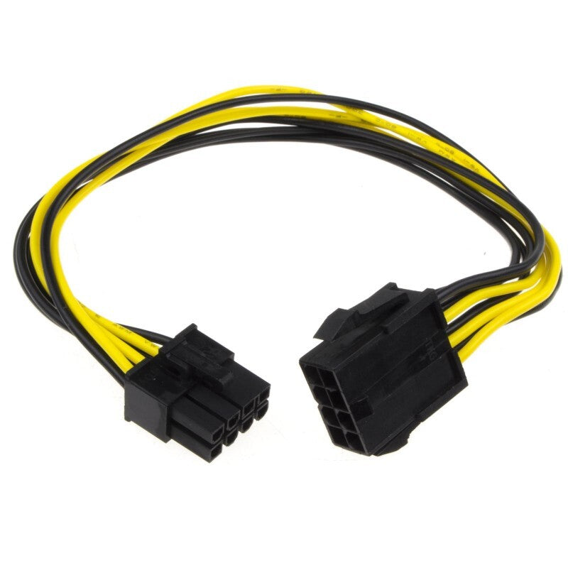 8 PIN MALE 8 PIN FEMALE PCIE EXTENSION CABLE