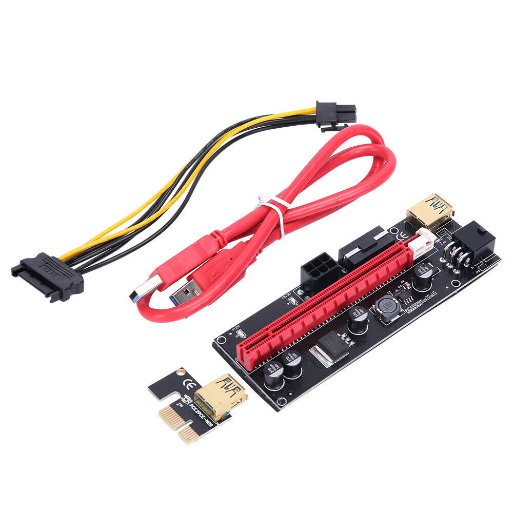 PCIE 1X TO 16X ADAPTER GPU RISER CARD USB 3.0