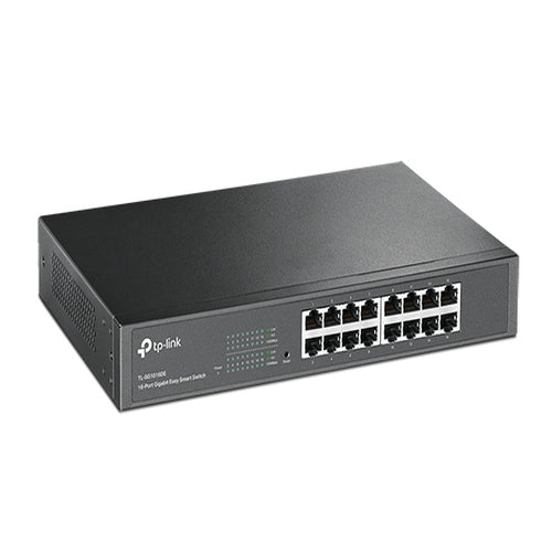 TP-LINK TL-SG1016DE 16-PORT GIGABIT EASY SMART SWITCH NETWORK MONITORING, TRAFFIC PRIORITIZATION AND VLAN FEATURES WEB-BASED USER INTERFACE