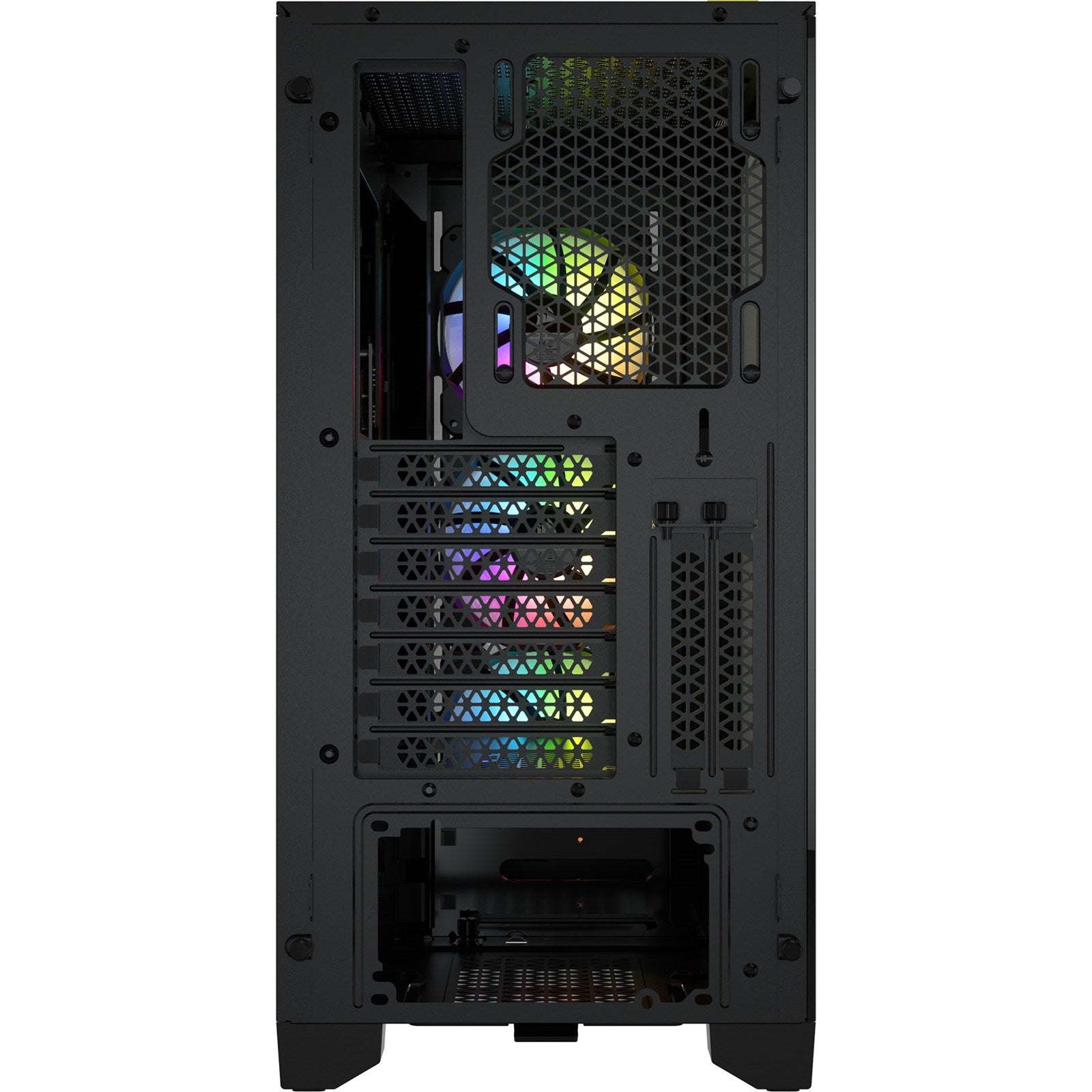 Corsair iCUE 4000D RGB Airflow Mesh Front Panel Mid-Tower. Black. 3x AF120 RGB Elite Fans, Node Pro Controller - Gaming Case