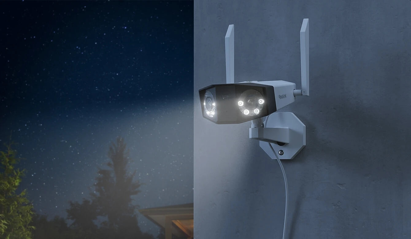 Reolink Duo 2 WiFi 4K 8MP Wi-Fi 6 Plug-in Camera with 180° Panorama