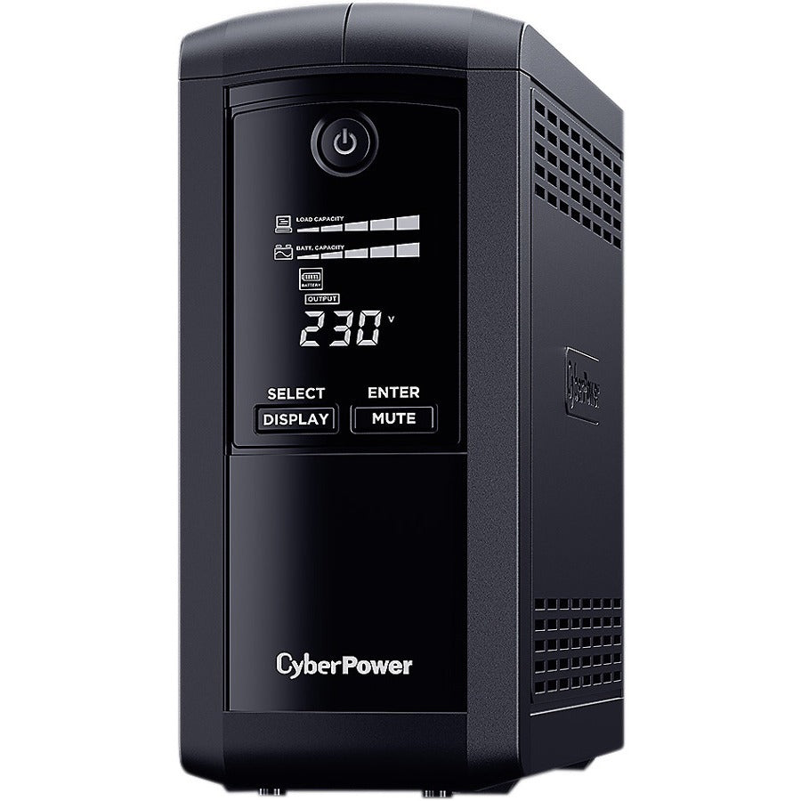 CyberPower Systems Value Pro-(VP1000ELCD)- 1000 / 550W Line Interactive UPS - 1* 12V/9AH - 2 Yrs Adv. Replacement WTY Incl. internal Batteries