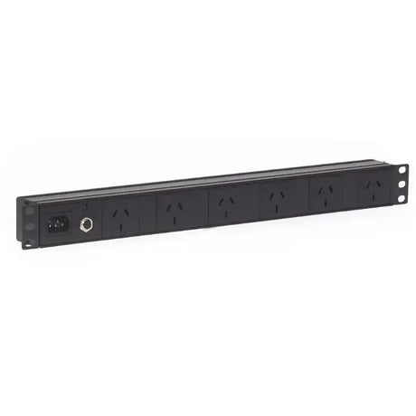 1RU 6 Way GPO Horizontal Rack Mount PDU Power Rail