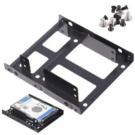 2.5 To 3.5 Inch Hard Disk Bracket Dual Desktop SSD Mounting Internal Adapter Support Two 2.5’’ HDDs or SSDs Drives