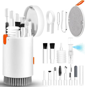 20-in-1 Multifunctional Cleaning Kit for Electronic Devices Computer Keyboard Brush with Screen Cleaner Spray iPhone
