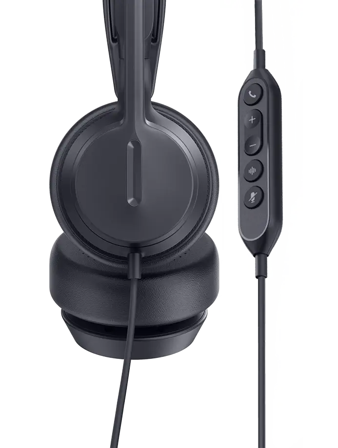 Yealink UH42 Dual Teams USB-C/A Microsoft Certified USB Wired Headset Noise-Canceling Microphone Leather Ear Cushions