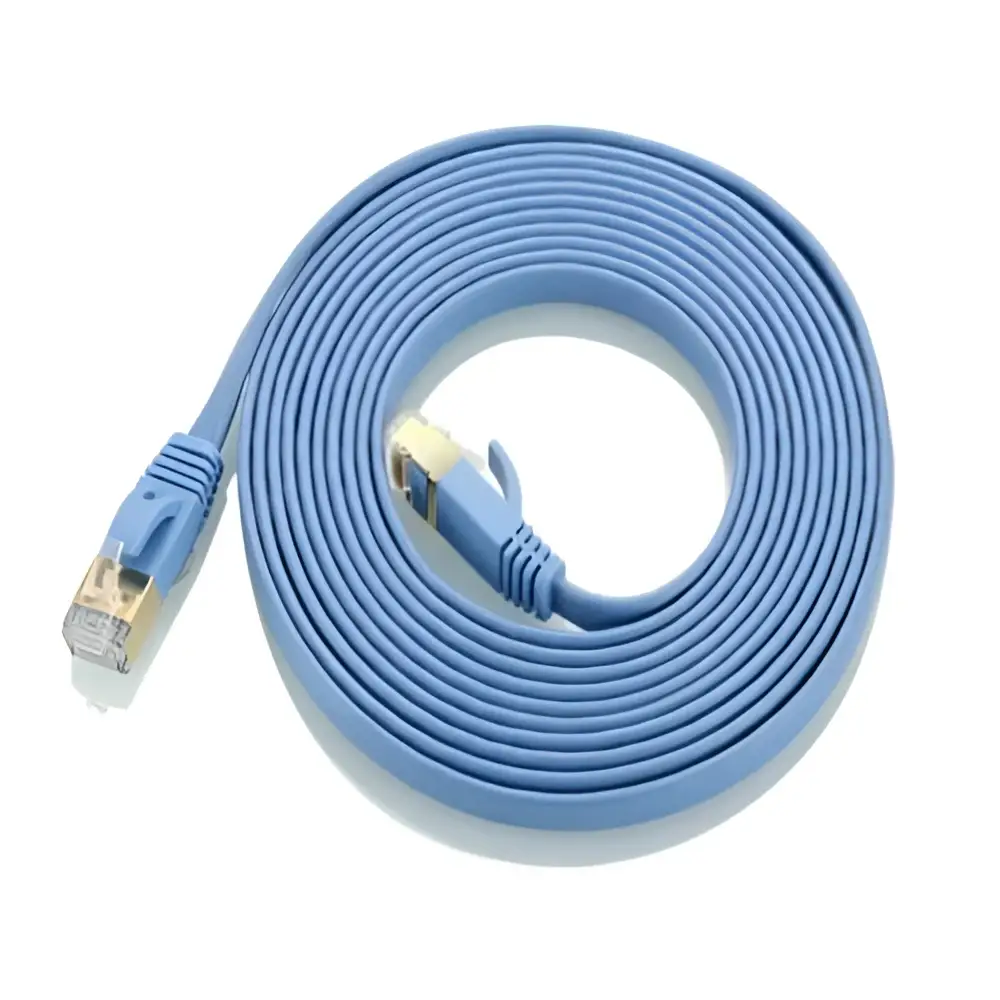 2m RJ45 Blue Flat Network Cable (CAT7)