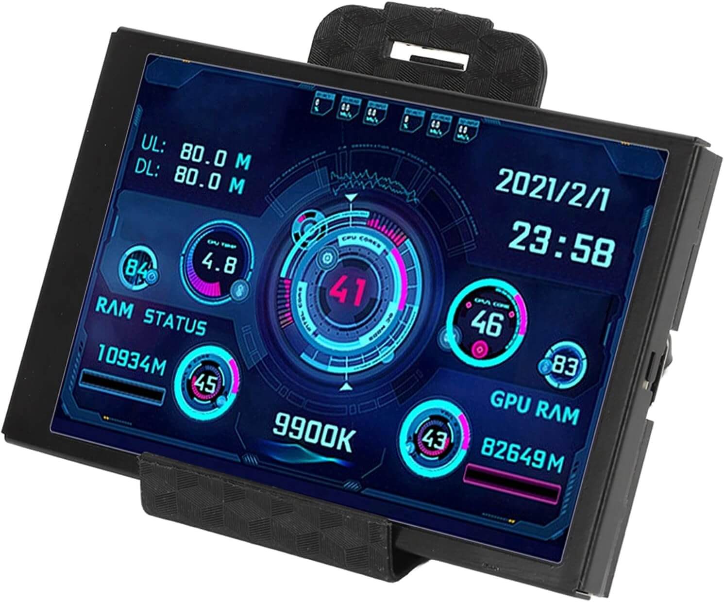 3.5 Inch Mini Computer Secondary Screen IPS USB C Secondary Screen forComputer CPU GPU RAM HDD Monitor LCD Display