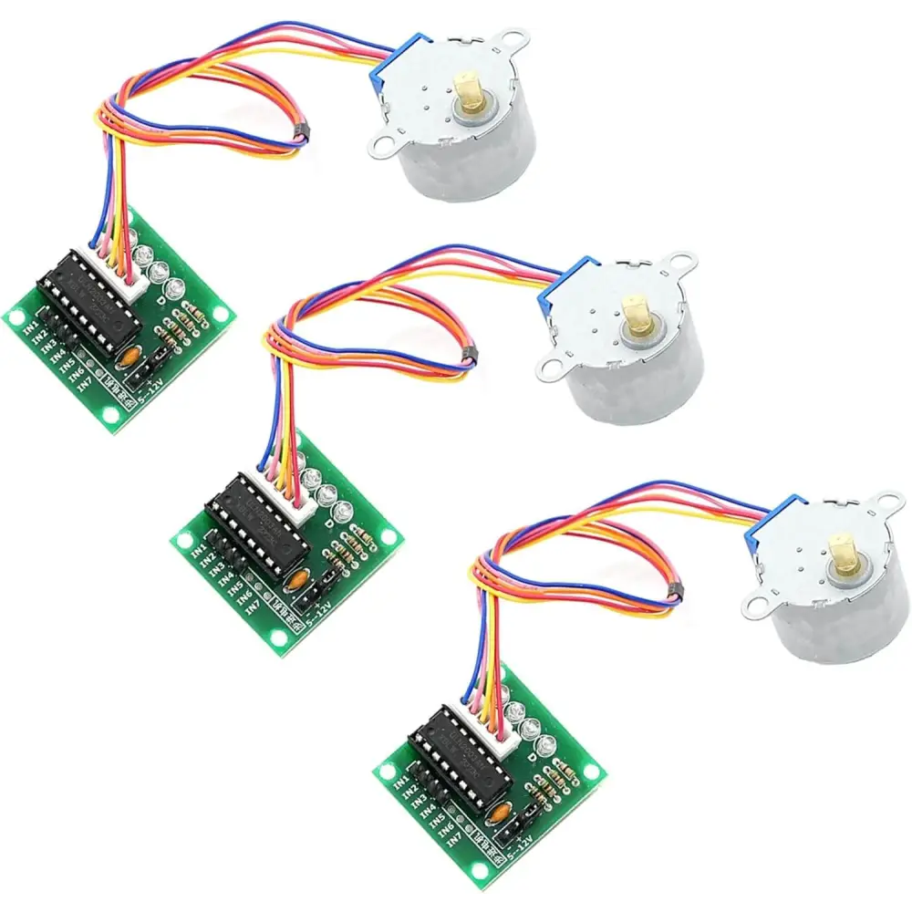 3Pcs ULN2003 28BYJ-48 4-Phase Stepper Motor with 5V Drive Board for Arduino PI PIC Raspberry Pi