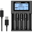 4-Bay 18650 Battery Charger Test Capacity LCD Display Fast Charging Universal for 3.7V 26650 18350 20650 14500 18500