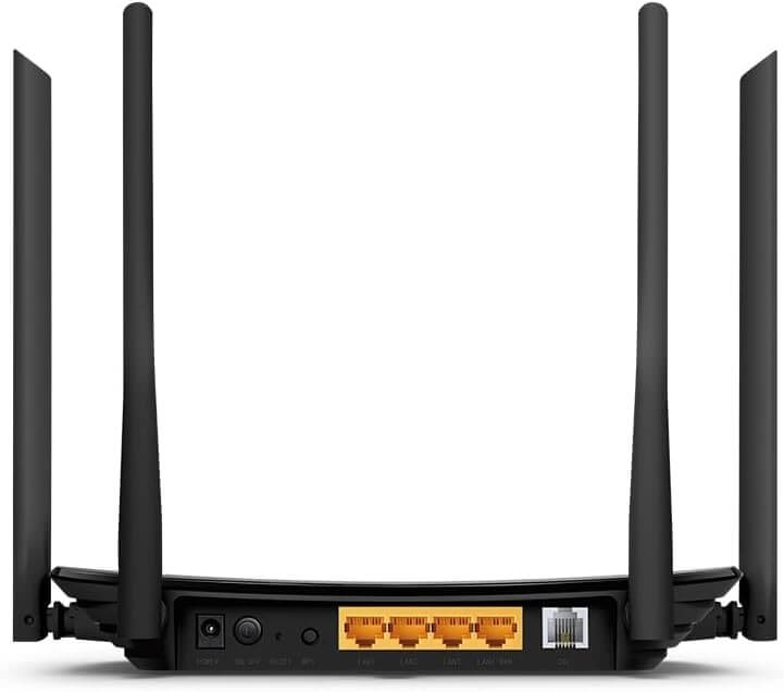 TP-LINK AC1200 Wireless VDSL/ADSL Modem Router, Dual Band, Enhanced Safety Parental Control, Guest Network, Firewall Security, IPTV IGMP Proxy/Snooping, IPv6, 6KV, VDSL2, Remote Contol (Archer VR300)