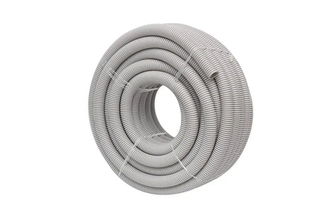 4Cabling | 50mm Corrugated Conduit Medium Duty Grey 10 meter/roll